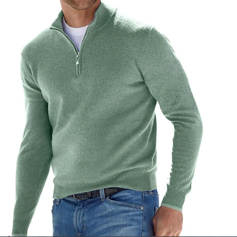 Suéter de algodón de moda del jersey de los hombres del buen precio de la fábrica de Encargo 2025