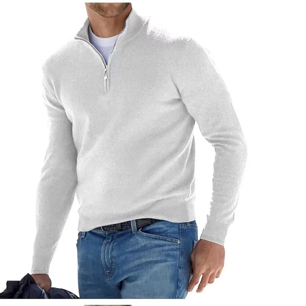 Suéter de algodón de moda del jersey de los hombres del buen precio de la fábrica de Encargo 2025
