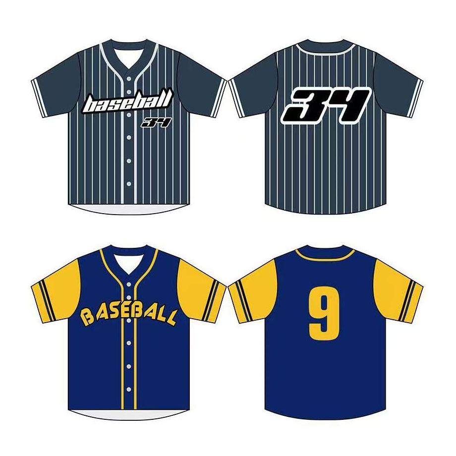 Venta al por mayor de Camisetas de béisbol de gran tamaño impresas para hombres atléticos y prime