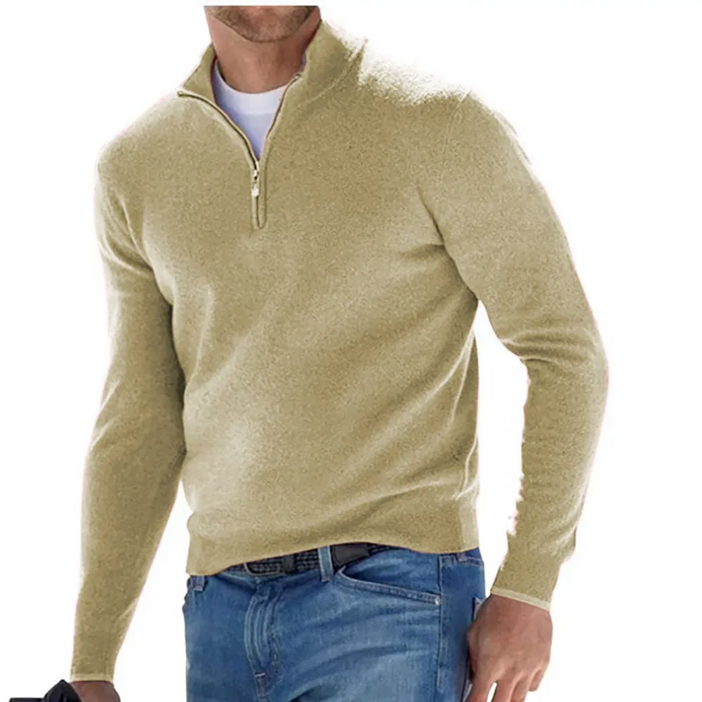 Suéter de algodón de moda del jersey de los hombres del buen precio de la fábrica de Encargo 2025