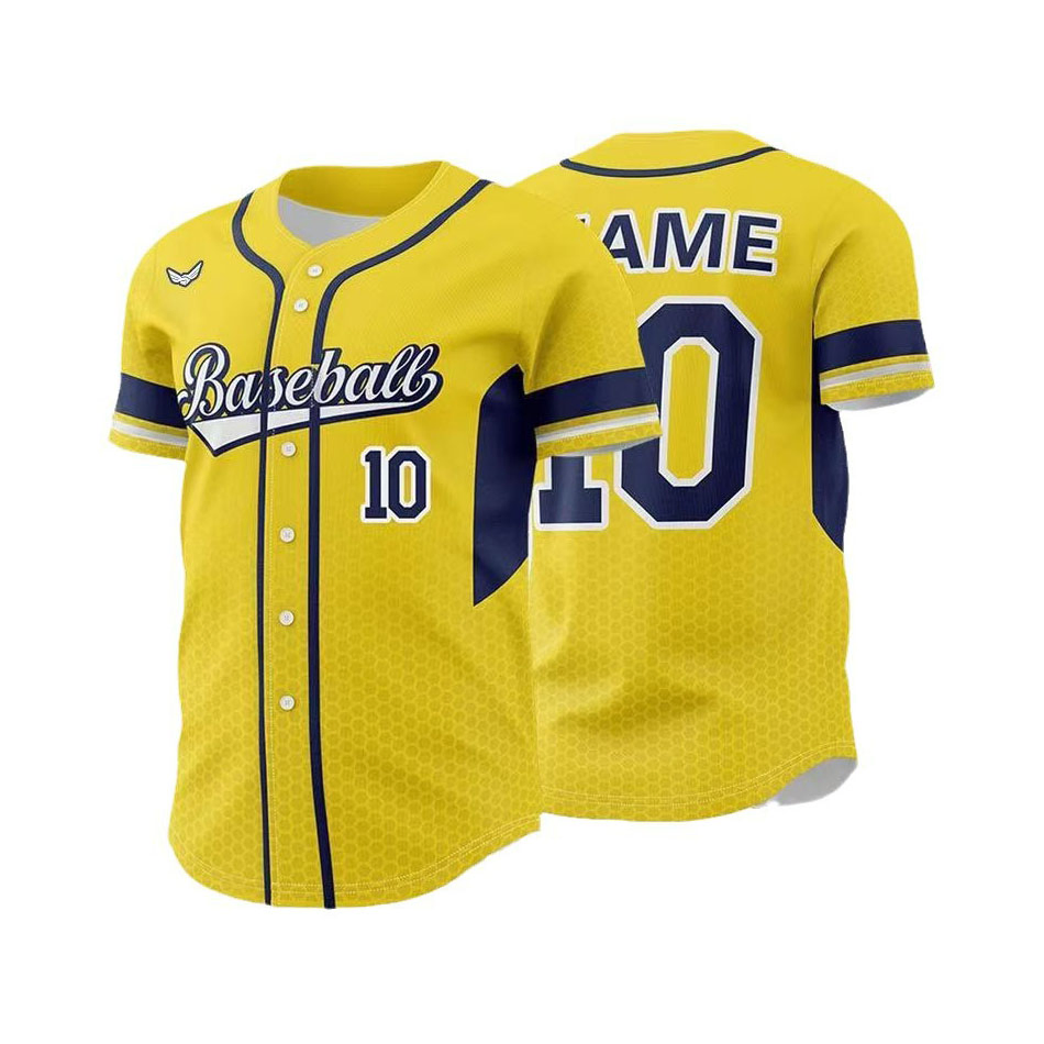 Venta al por mayor de Camisetas de béisbol de gran tamaño impresas para hombres atléticos y prime