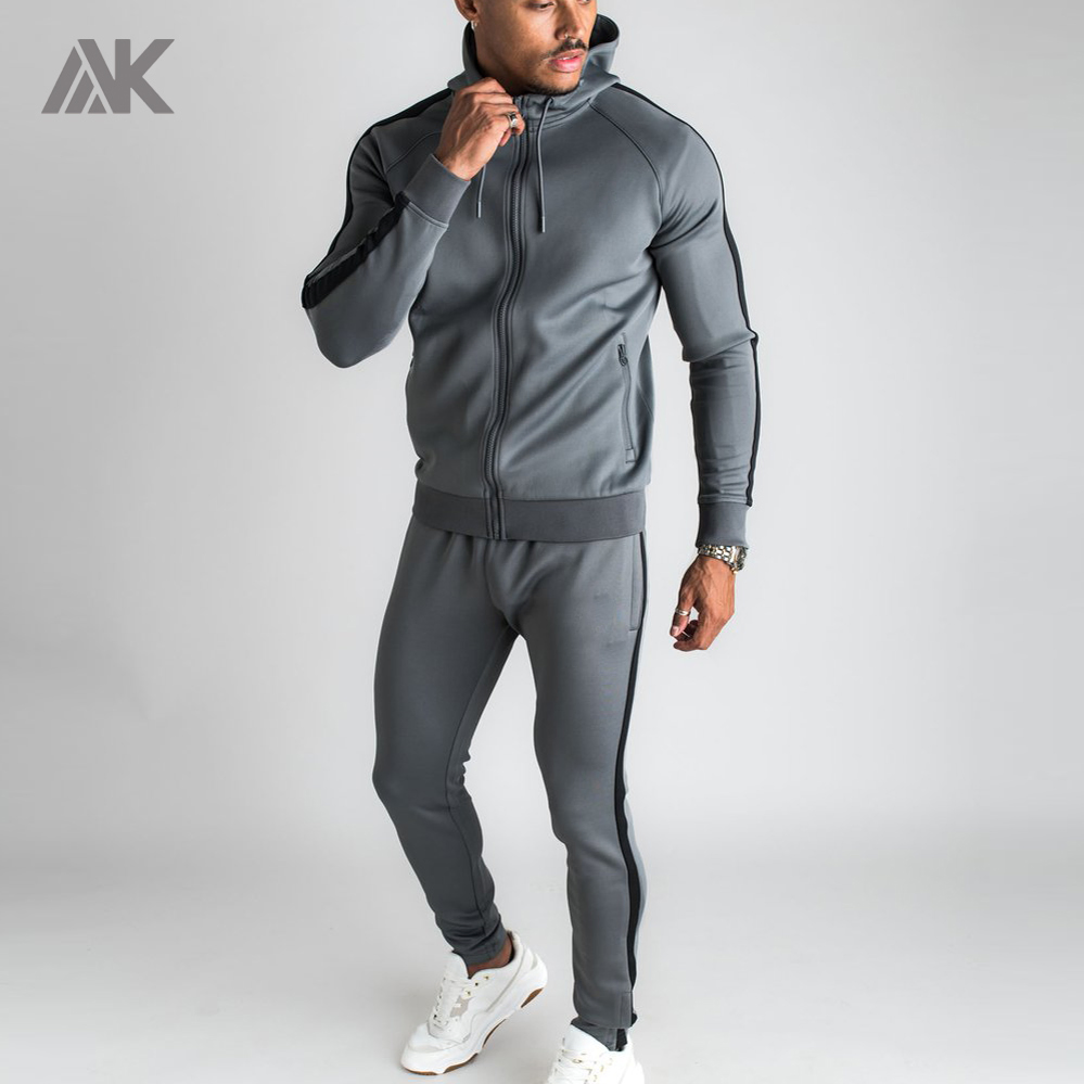 Venta al por mayor Matchingtracksuits Set Trajes Deportivos con Cremallera Traje de Chándal Personalizado para Correr Traje de Chándal para Hombre