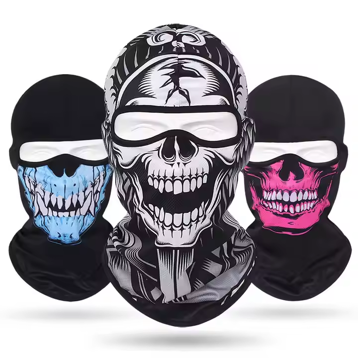 Máscara Facial de Poliéster para Gato, Máscara de Esquí, Pasamontañas Transpirable para Festival de Música, Raves, Fiesta de Halloween, Uso en Todas las Estaciones