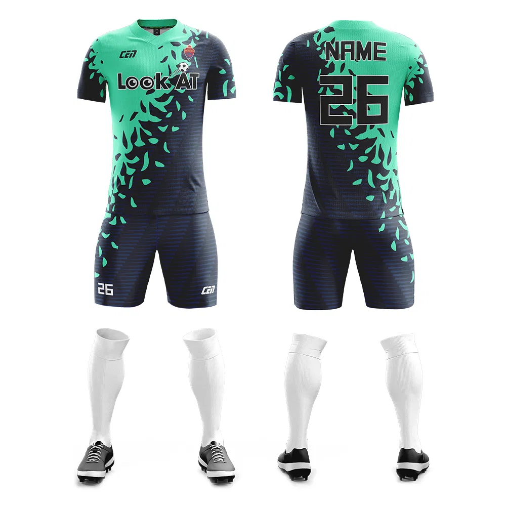 Camisetas de Fútbol de Secado Rápido baratas del Uniforme del Fútbol de los Adultos del ODM del OEM