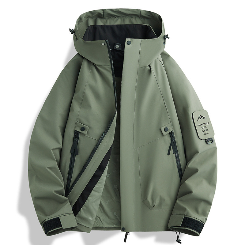 Chaqueta impermeable y Cortavientos Ligera para exteriores de Primavera y Otoño para hombre&prime;s