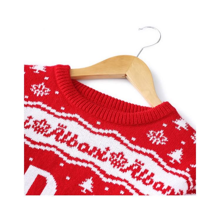 Otoño e Invierno Nuevo Suéter de Mujer&prime;s Suéter de punto de Ciervo Milu engrosado con cuello redondo de Navidad