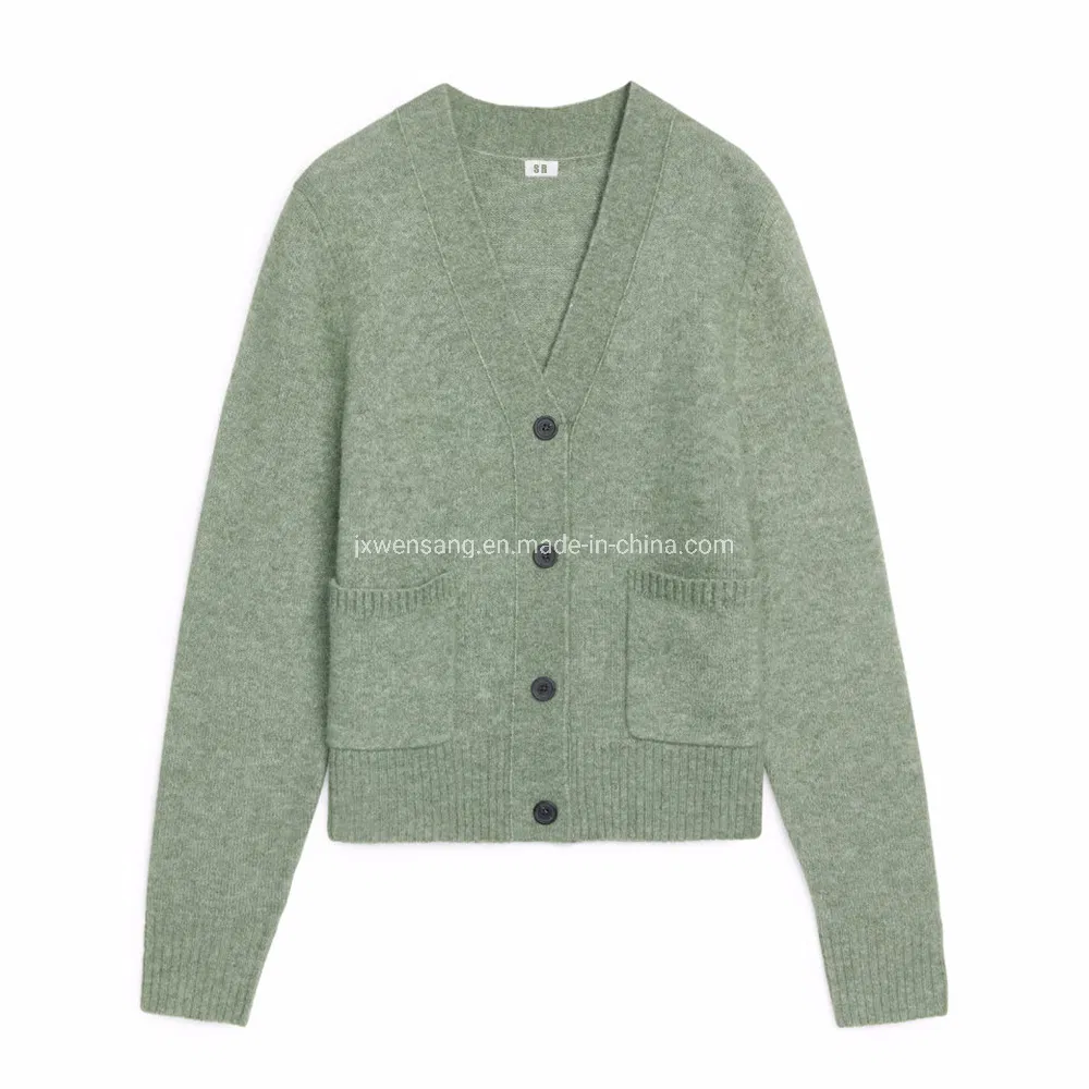 Prendas de punto Merino Ropa Mujer&amp;prime; S Jumper Suéter Cárdigan de Lana Merino Súper Fino 100% Natural Australiano