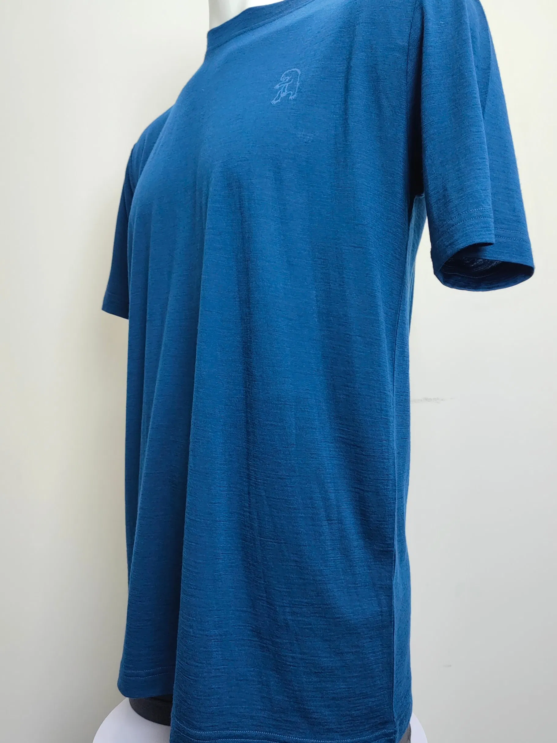 Camiseta de Jersey de Ciclismo de Manga Corta de Lana Merino Deportiva para Hombre