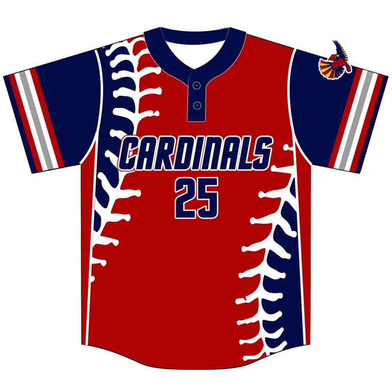 Camiseta de Béisbol Personalizada con Estampado de Sublimación para Ilustraciones Personalizadas