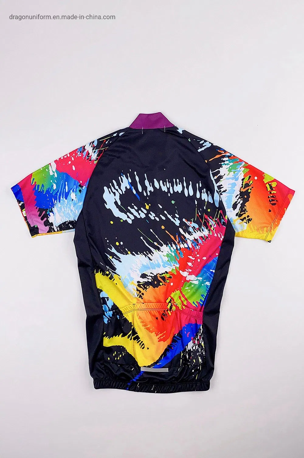 Jersey de Ciclismo de Manga Corta para Hombre Ligero y Colorido Respetuoso con el Medio Ambiente