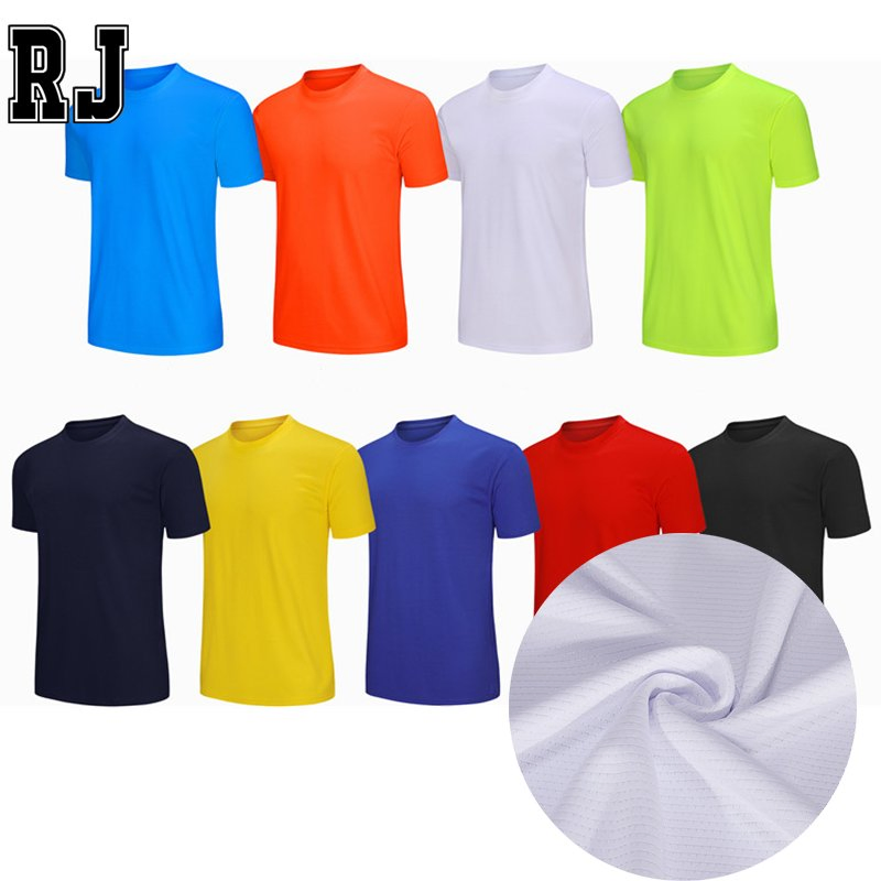 Logotipo Personalizado con Precio Barato 100% Poliéster Tela de Malla de Buena Calidad Que Absorbe la Humedad Camisetas Cómodas de Manga Corta de Secado Rápido para Hombres