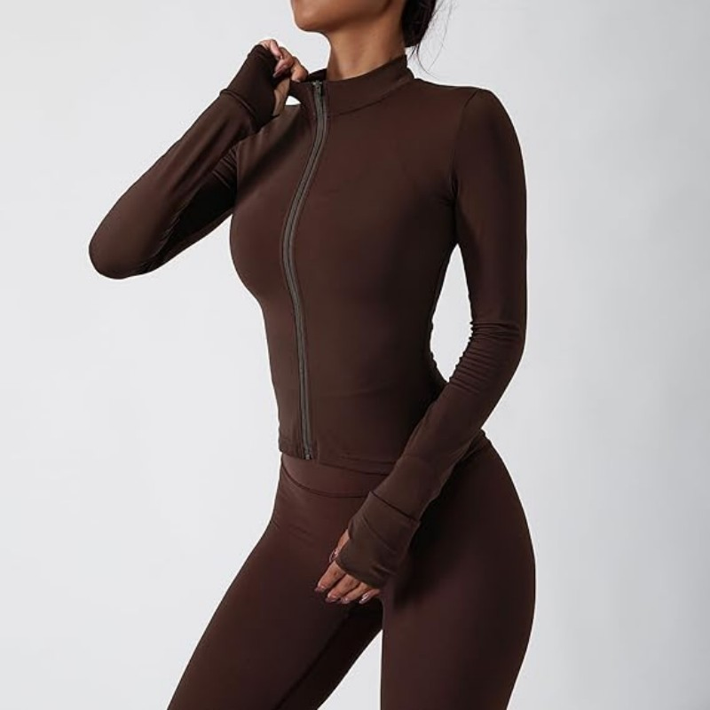 Conjunto de Entrenamiento sin Costuras que Absorbe la Humedad de 3 Piezas para Mujer: Gimnasio, Fitness, Correr, Ropa Deportiva de Yoga
