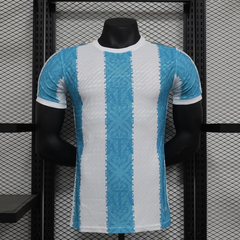 Camiseta de Fútbol del Equipo de Fútbol de Argentina de Lujo Ligera de Moda Personalizada de Alta Gama 2025