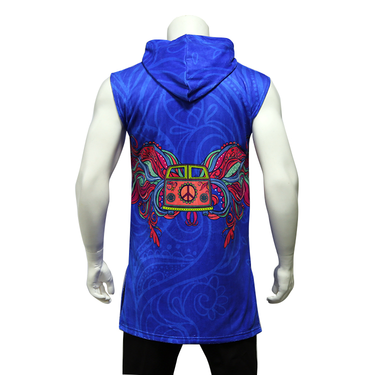 Sudadera con capucha sin mangas personalizada de Healong, Sudaderas con capucha baratas para hombres y prime