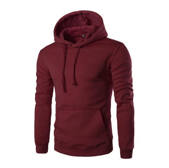 Pequeña Cantidad Personalizar Logotipo de la Marca Sudadera con Capucha lisa Barata para Hombre