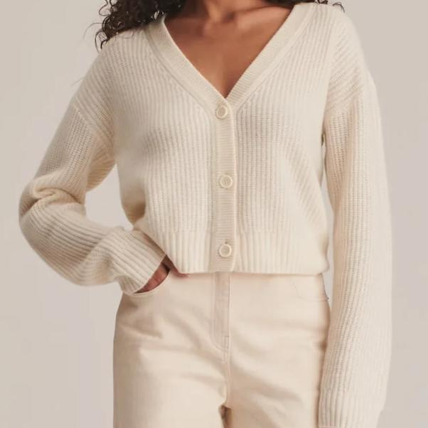 Jersey Cárdigan de Pescador con Botones y Cuello en V de Moda de Otoño/Invierno Directo de fábrica para Mujer