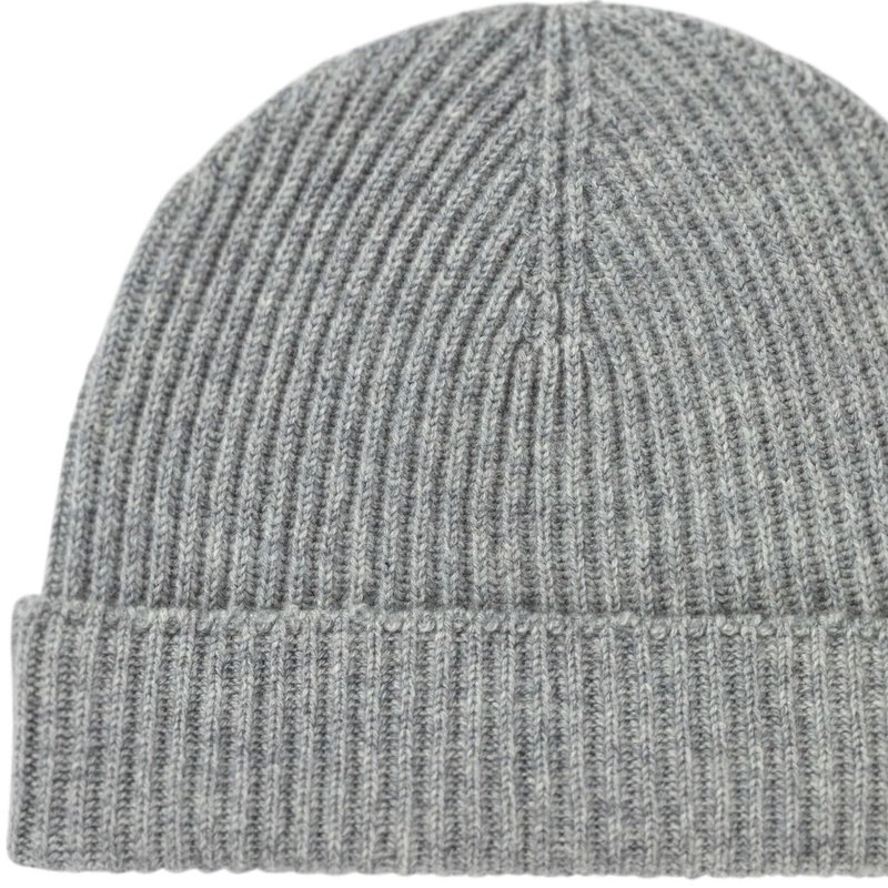 Gorro de punto de costilla de invierno para Hombre y mujer 100% Cachemir de moda Atemporal