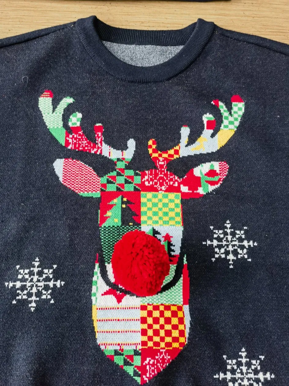 Suéter de Papá Noel 3D de Navidad de Invierno para Mujer Prendas de punto sueltas