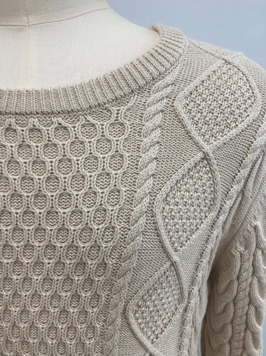 Prendas de punto de cuello redondo para hombre&amp;prime; Suéter Abrigo de ocio Ropa de invierno suave con bordado