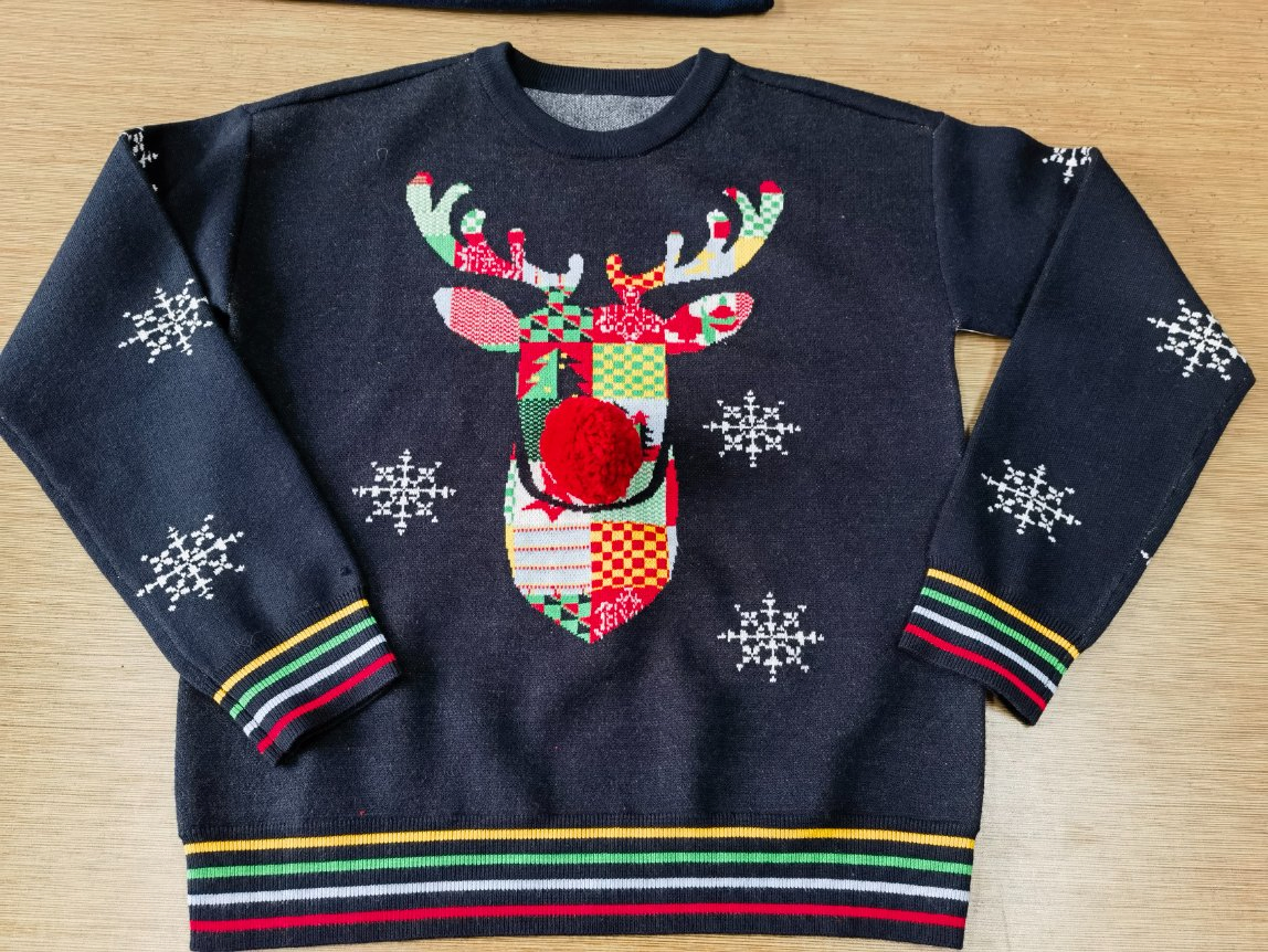 Suéter de Papá Noel 3D de Navidad de Invierno para Mujer Prendas de punto sueltas