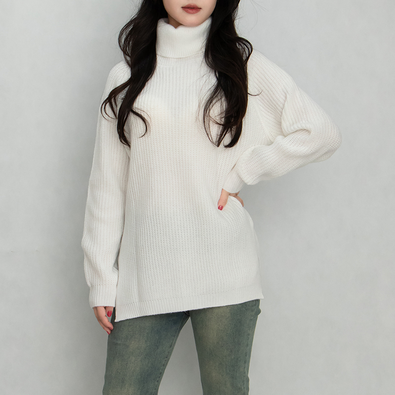 Suéteres de cuello alto para mujer′ s para Mujer Suéter de punto Winer personalizado Suéteres de lana Jersey