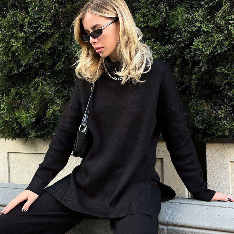 Jersey de Viscosa de Cuello Alto Colorido para Ropa de Oficina Elegante, Jersey Colorido, Perfecto para el Trabajo y los Días Informales, Sin MOQ