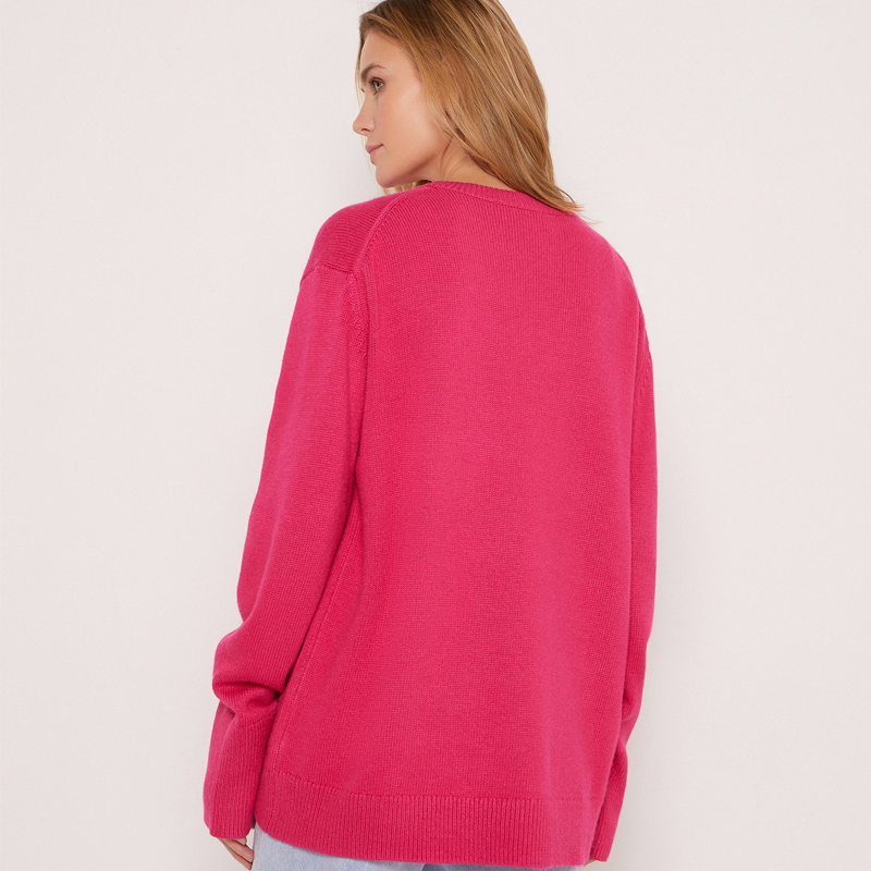 Jersey de Rayón de Moda para Mujer Jersey de Viscosa con Corte Holgado, Jersey de Manga Larga Extragrande