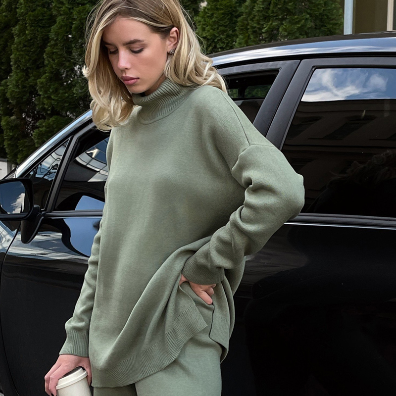 Jersey de Viscosa de Cuello Alto Colorido para Ropa de Oficina Elegante, Jersey Colorido, Perfecto para el Trabajo y los Días Informales, Sin MOQ