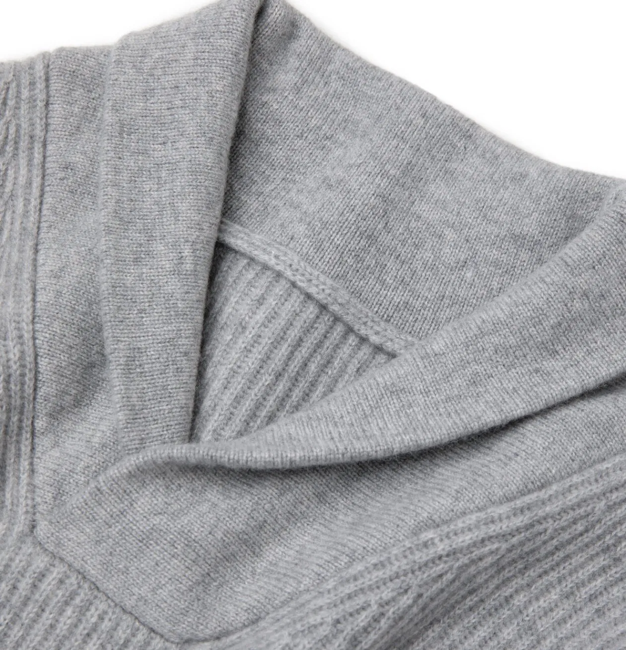 Cárdigan de Punto de Cachemira Pura de Primera Calidad para Hombre, Jersey de punto Stitich, Suéter Elegante con Cuello Chal