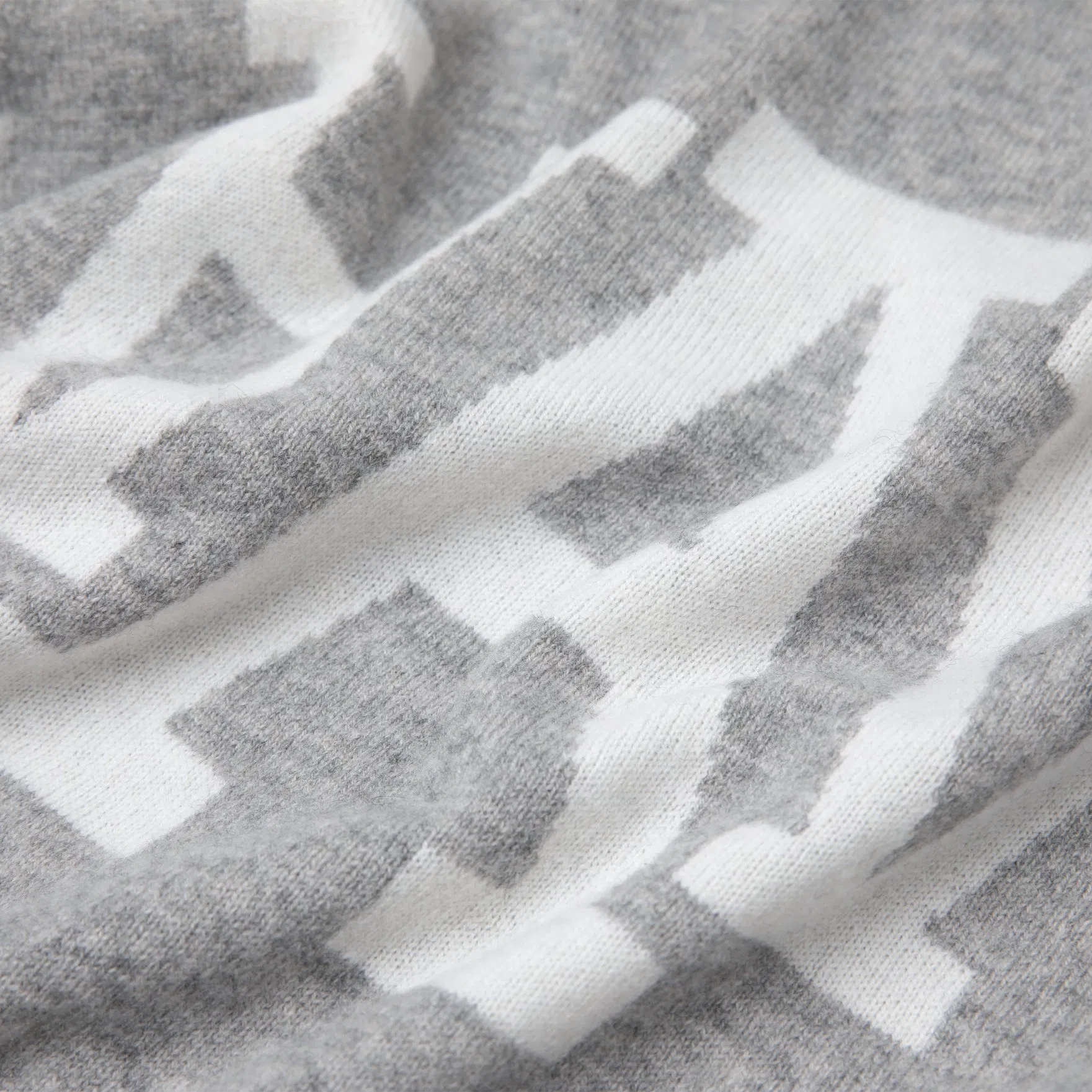 Jersey de Intarsia para hombre, Tejido de punto Elegante Hecho a mano, Suéter de Cachemira 100% Puro