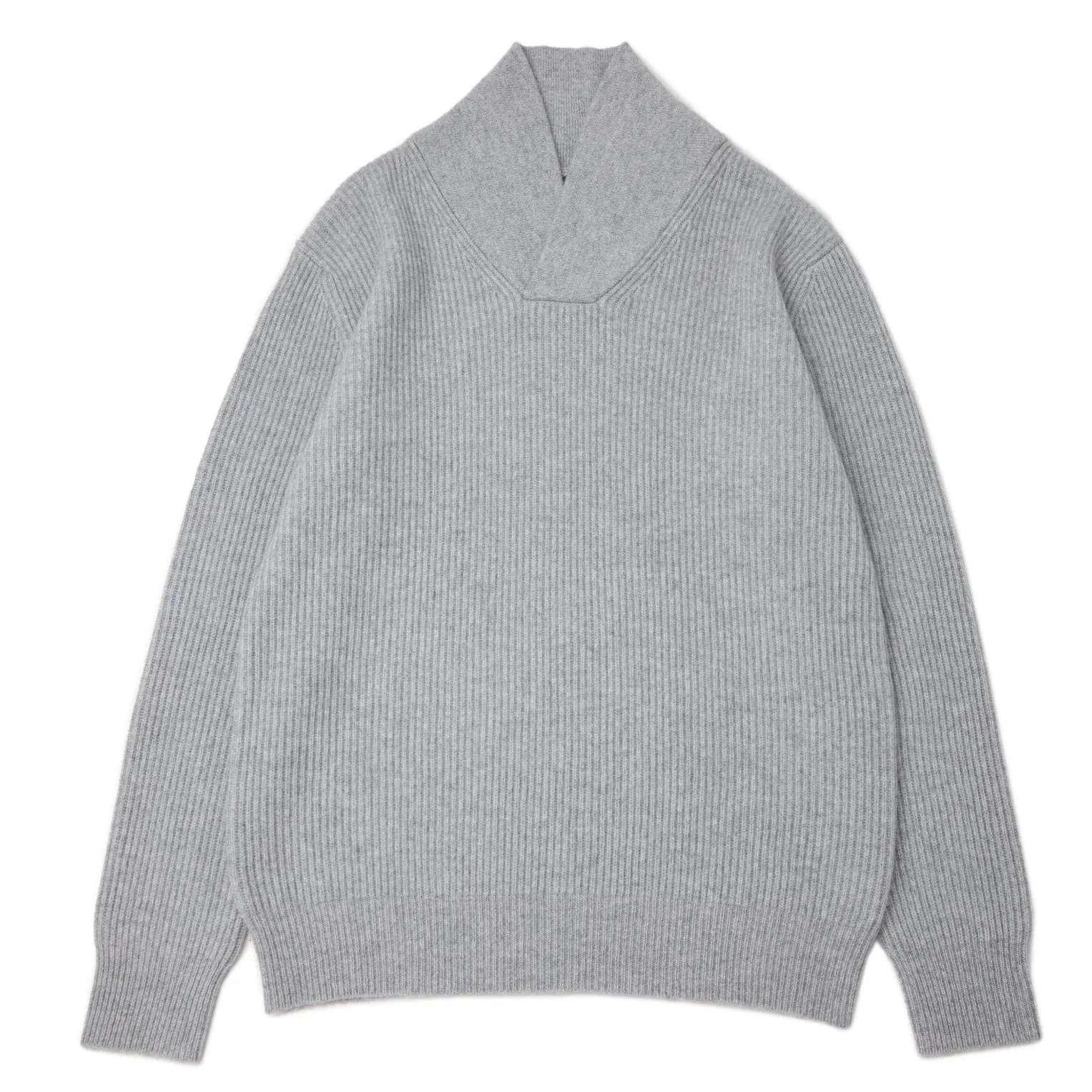 Cárdigan de Punto de Cachemira Pura de Primera Calidad para Hombre, Jersey de punto Stitich, Suéter Elegante con Cuello Chal