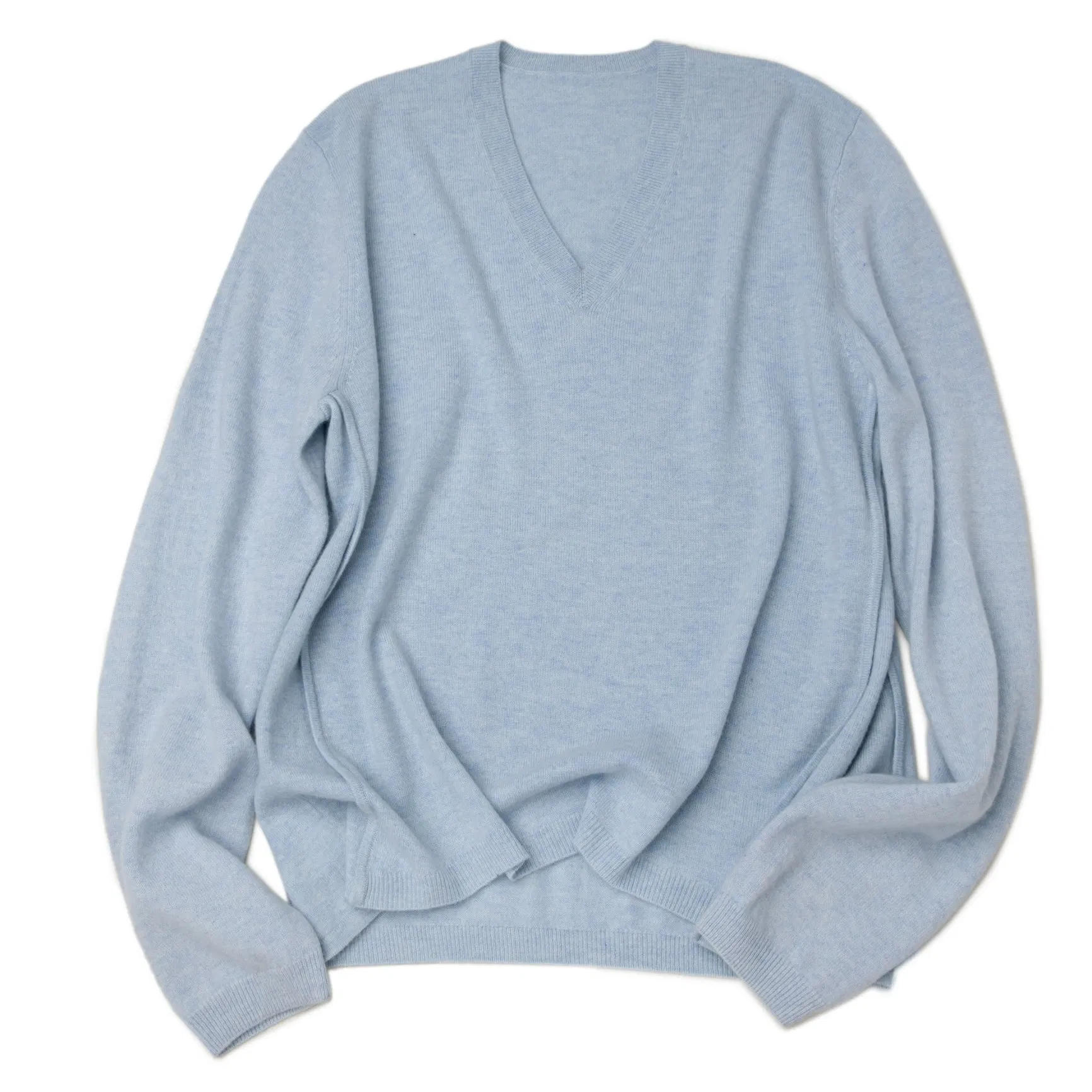 Jersey de punto Elgent para Mujer, Jersey de Cachemira Premium Puro de Punto Suave con Cuello en V de Gran Tamaño