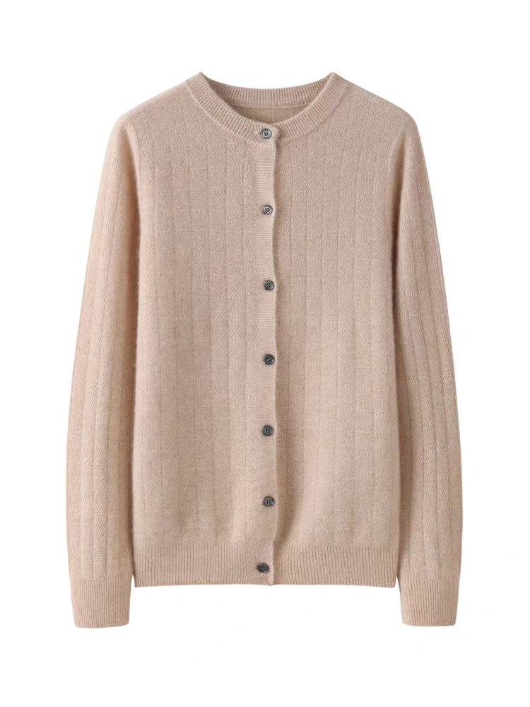 Cárdigan de punto de Suéter de Lana de Invierno Suave para Mujer-Moda Acogedora