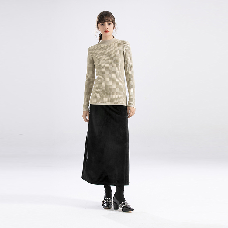 Suéter de jersey para Mujer&prime; s-Tinte de hilo duradero con función Antipilling