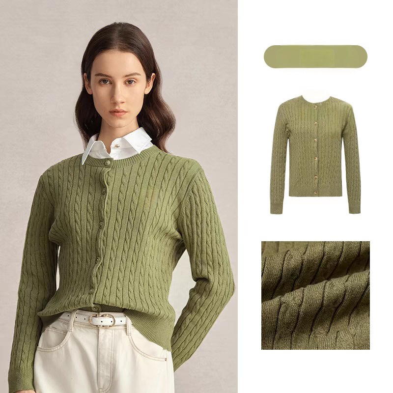 Cárdigan Elegante de Capa para Mujer, Cárdigan de Cuello Redondo de Nuevo Estilo Tejido con Cable para Invierno