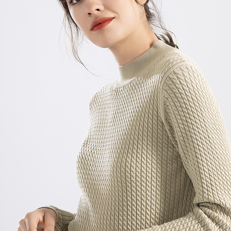 Suéter de jersey para Mujer&prime; s-Tinte de hilo duradero con función Antipilling