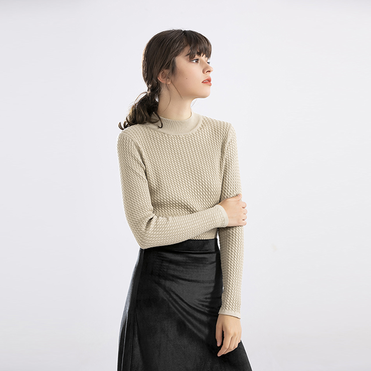 Suéter de jersey para Mujer&prime; s-Tinte de hilo duradero con función Antipilling