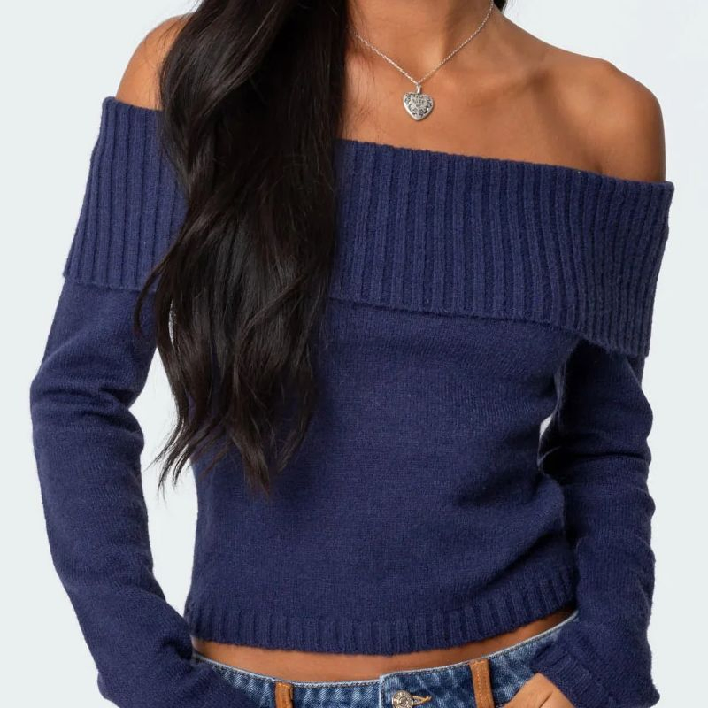 Moda de Manga Larga, Prendas de Punto, Tops Casuales para Mujer, Jersey para Mujer, Suéter para Mujer, Personalizar