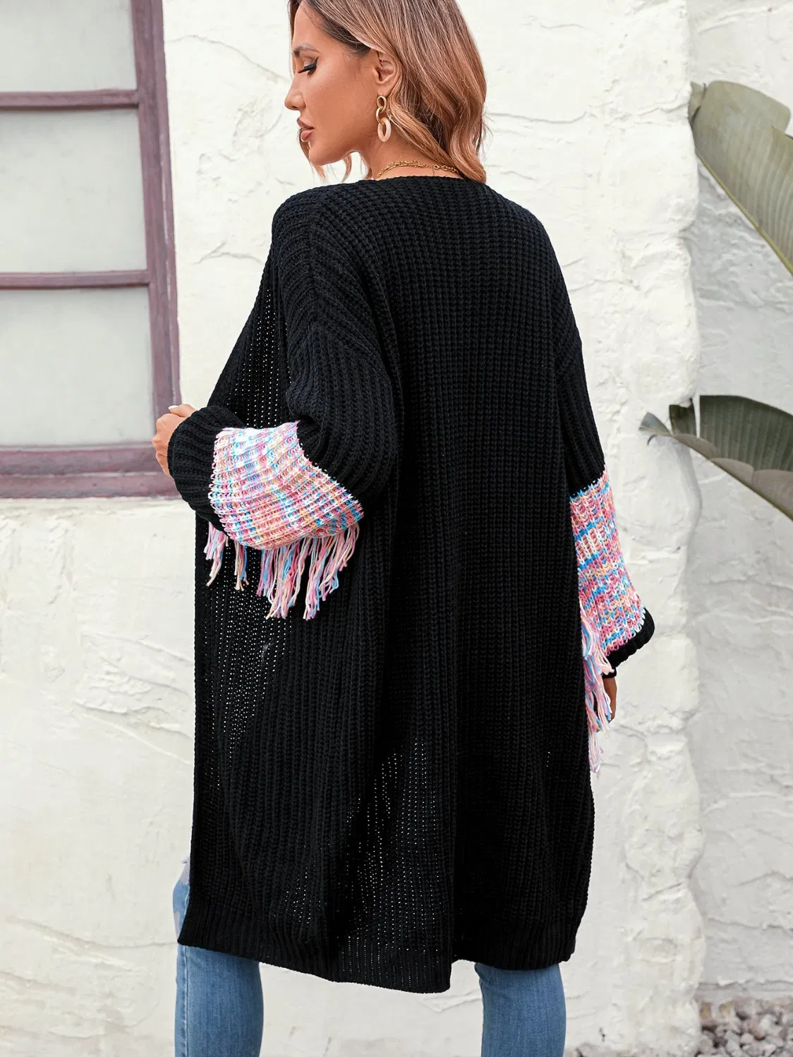 Cárdigan Largo de Moda para Mujer Cárdigan de punto para Mujer