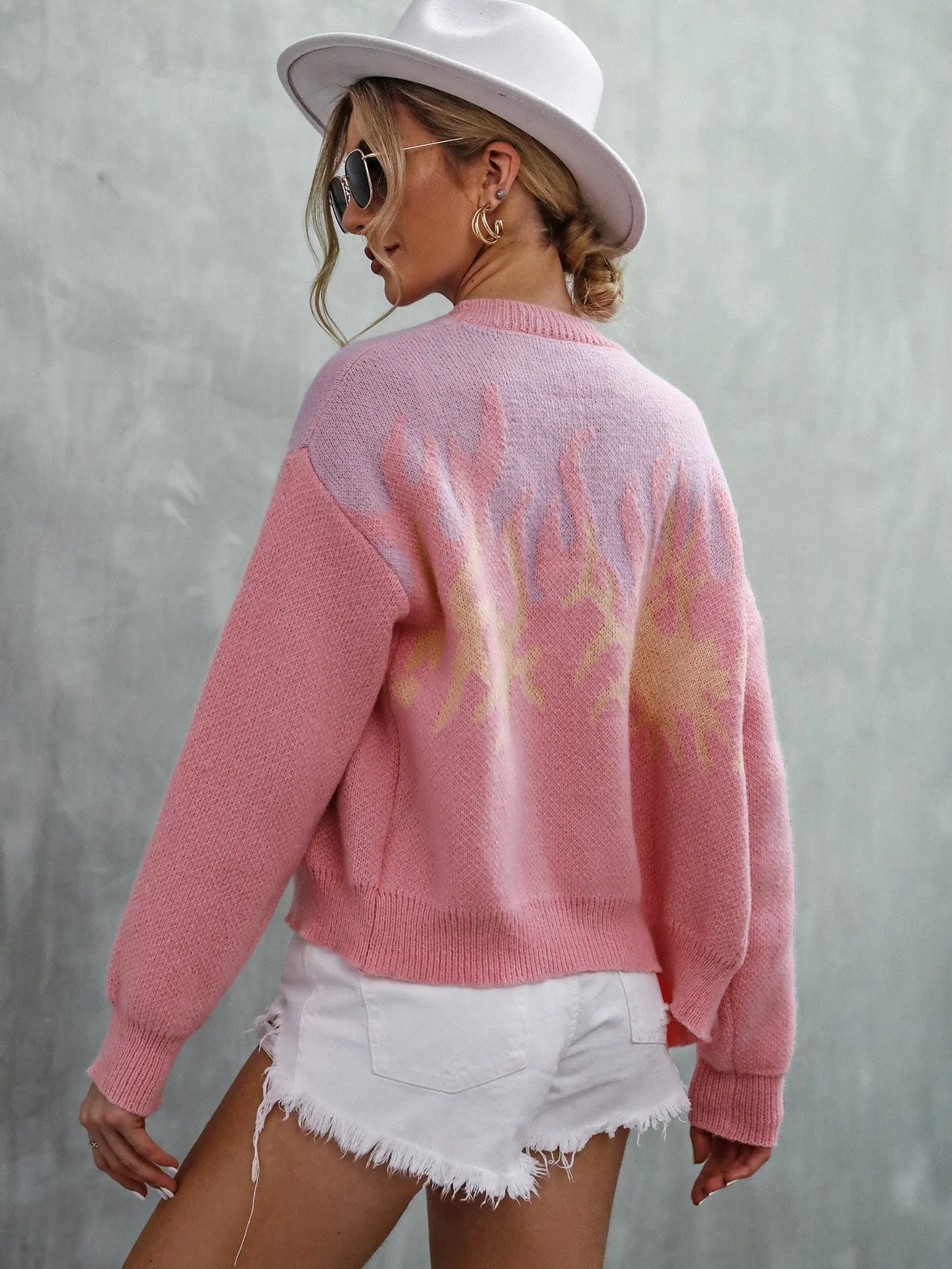 Cárdigan de punto con Botones de Otoño Invierno de Diseño Personalizado OEM para Mujer