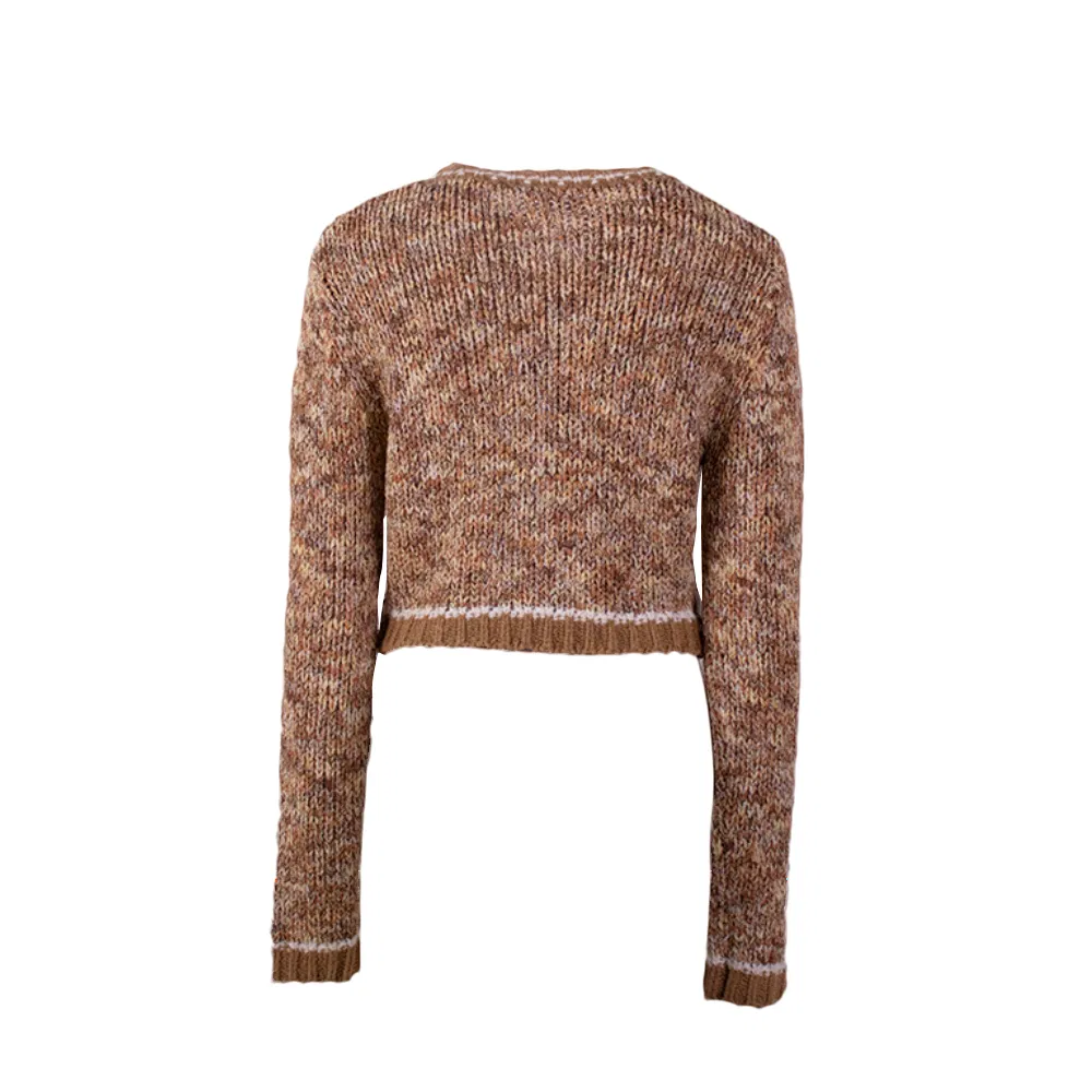 Cárdigan de punto con abrigo de Suéter de Mujer de Diseñador de Nueva Llegada de Otoño Personalizado OEM