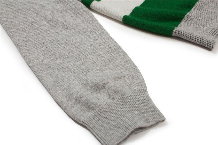 Cárdigan de cachemira 100% de Punto con Cuello en V y Bloque de Color para Hombre