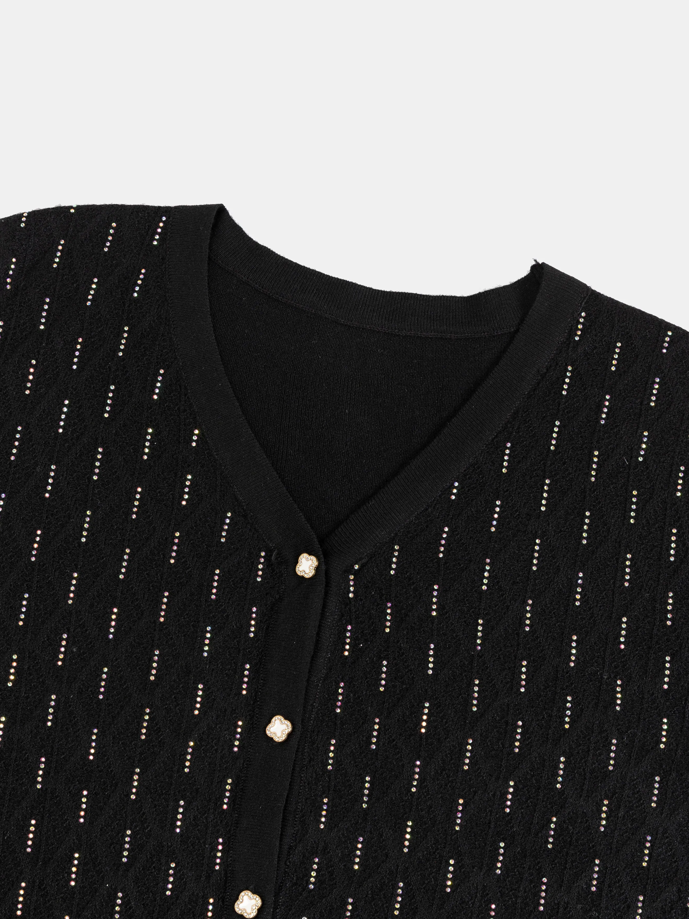 Cárdigan de punto con Correa Trasera Gris Elegante para Ropa de Otoño