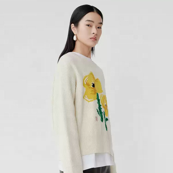 Suéter Bordado con Estilo para la Moda de Otoño e Invierno