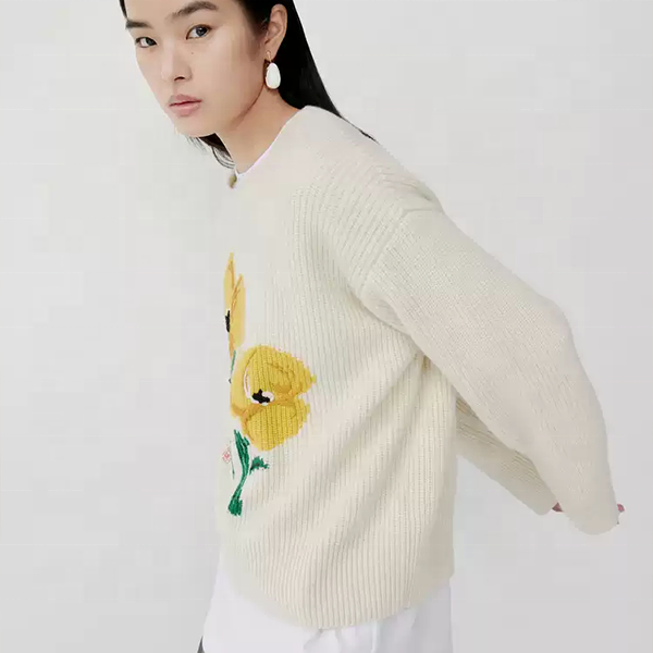 Suéter Bordado con Estilo para la Moda de Otoño e Invierno