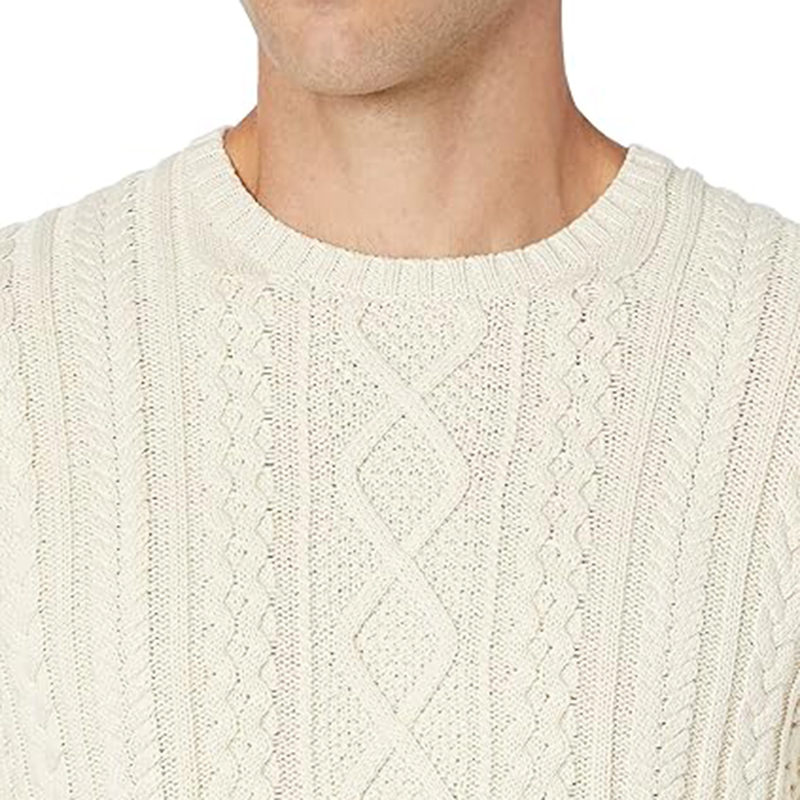Jersey de punto con cuello redondo 100% Algodón para hombre & prime;s