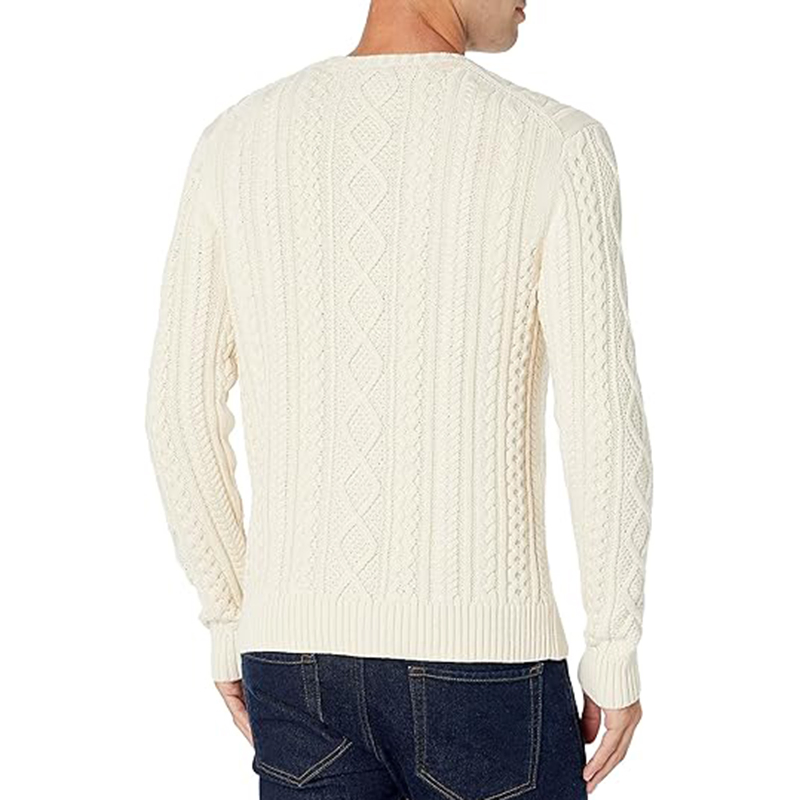 Jersey de punto con cuello redondo 100% Algodón para hombre & prime;s