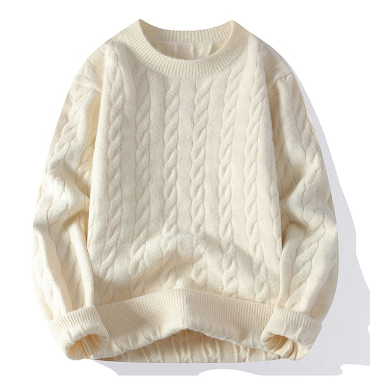 Suéter de Mezcla de Lana Merino de punto de Moda Clásica para hombre&prime;s