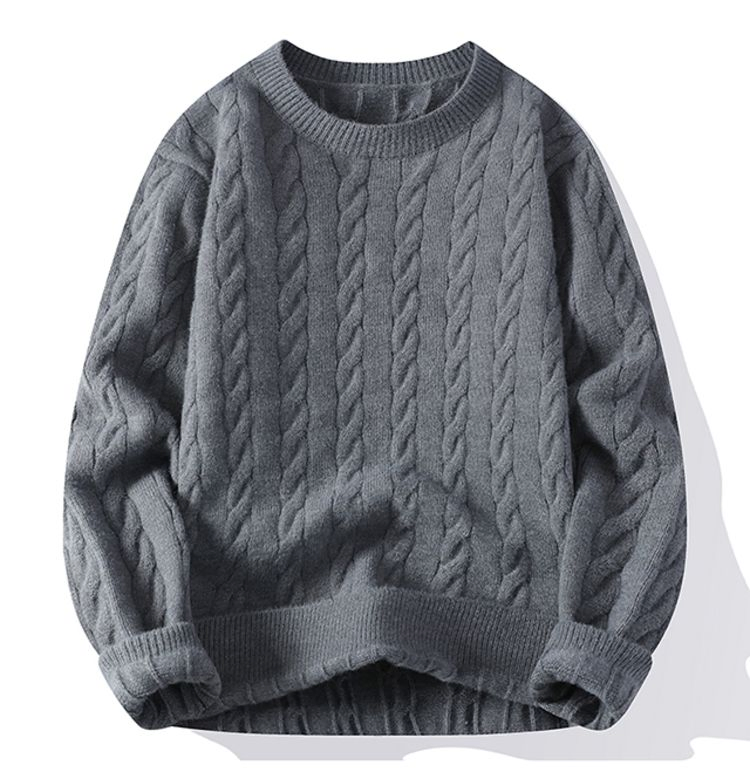 Suéter de Mezcla de Lana Merino de punto de Moda Clásica para hombre&prime;s