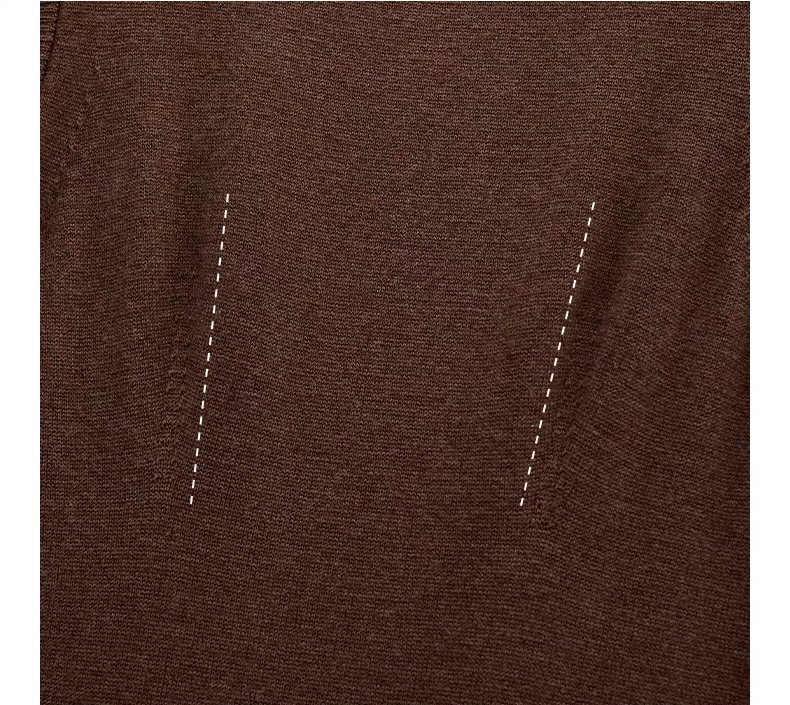 Vestido de Lana de Punto con Cuello Alto y Temperamento Medio para Mujer, Vestido en Forma de Capullo.